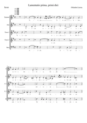 Lamentationes Hieremiae Prophetae (quinque vocum)