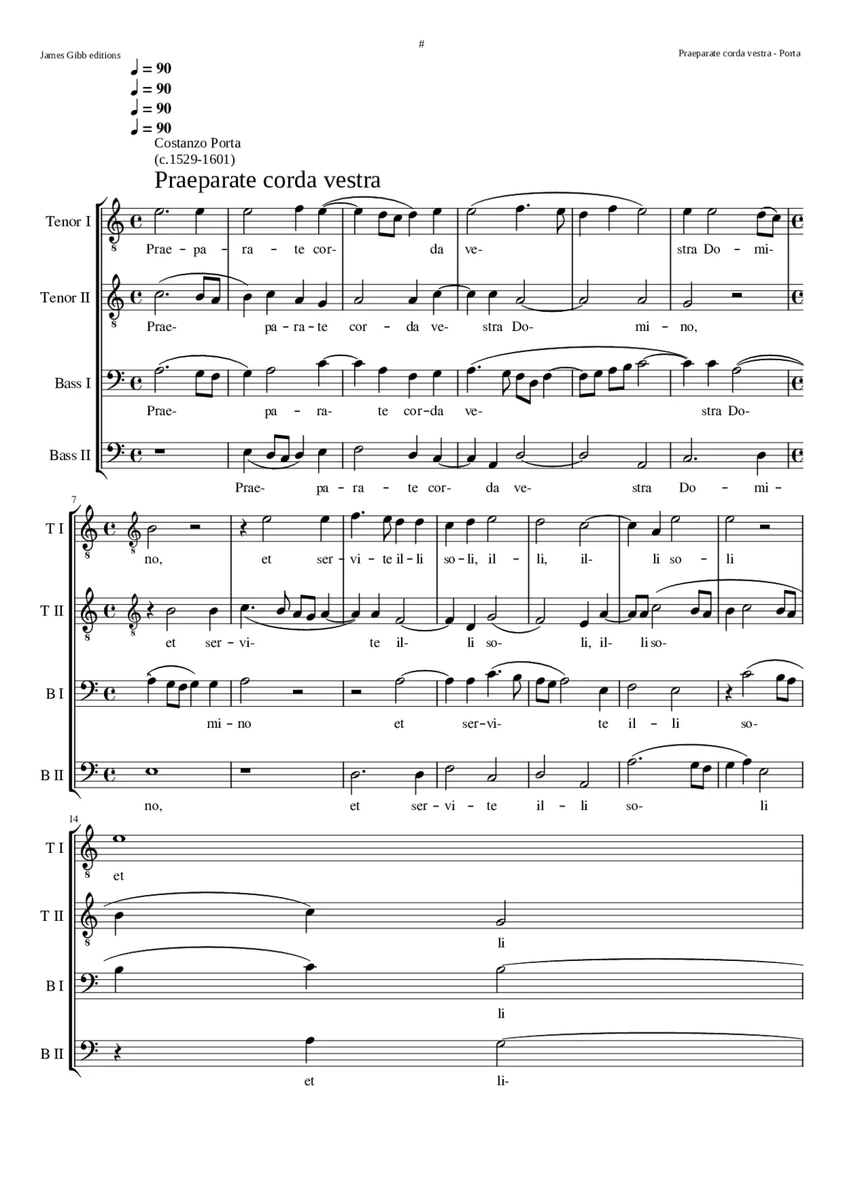 Praeparate corda vestra - Page 1