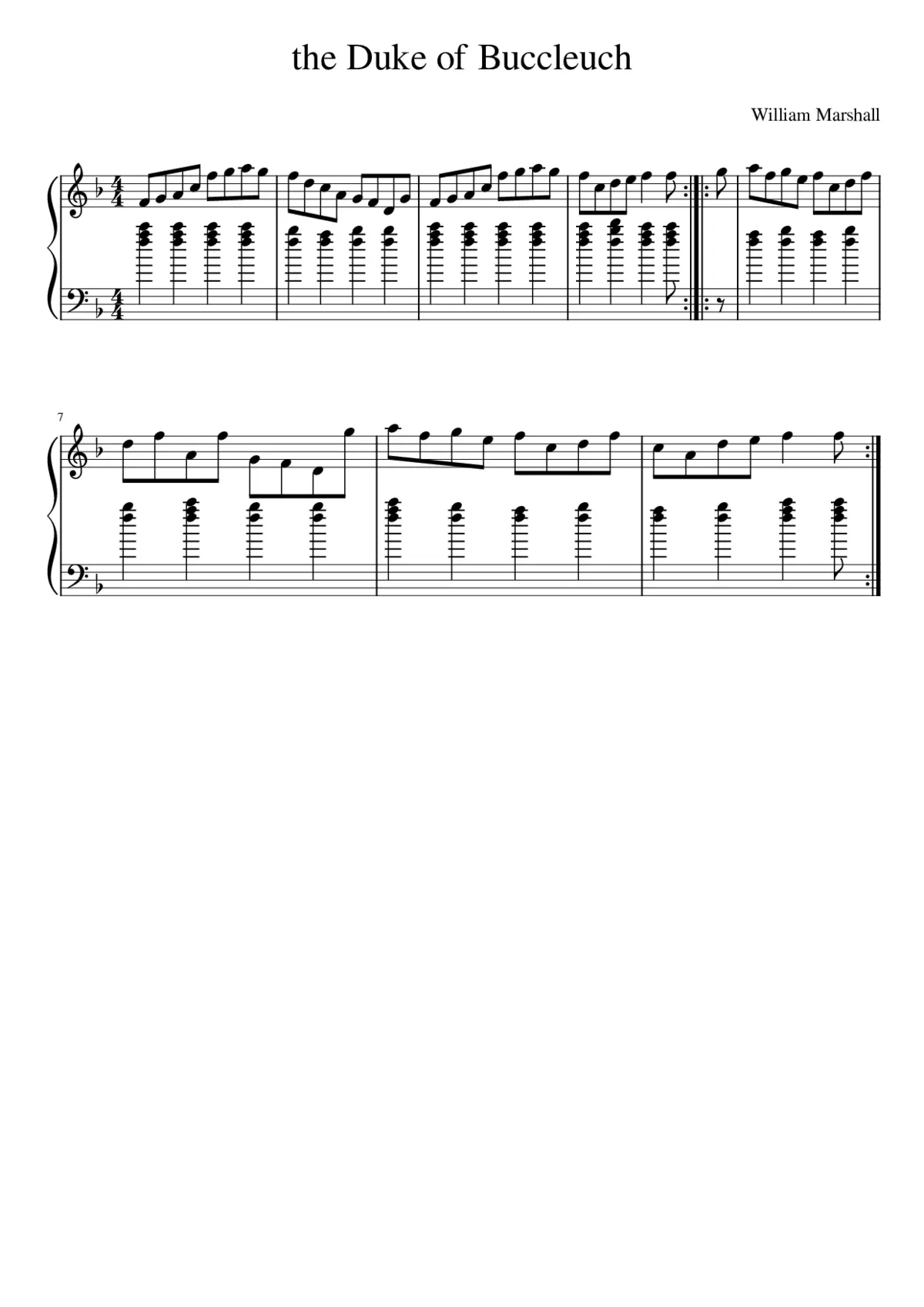 the Duke of Buccleuch - Page 1