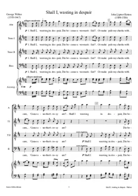 Shall I, wasting in despair
