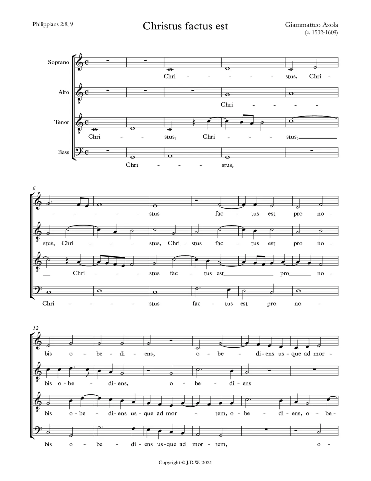 Christus factus est a 4 - Page 1