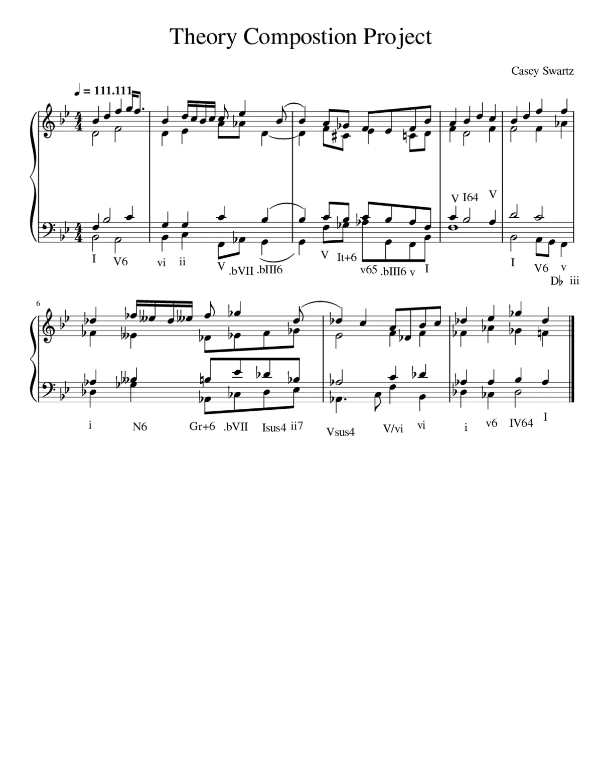 Theory Compostion Project 8 - Page 1