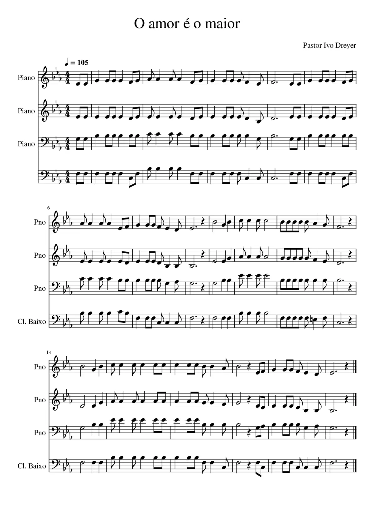 O amor é o maior - Page 1