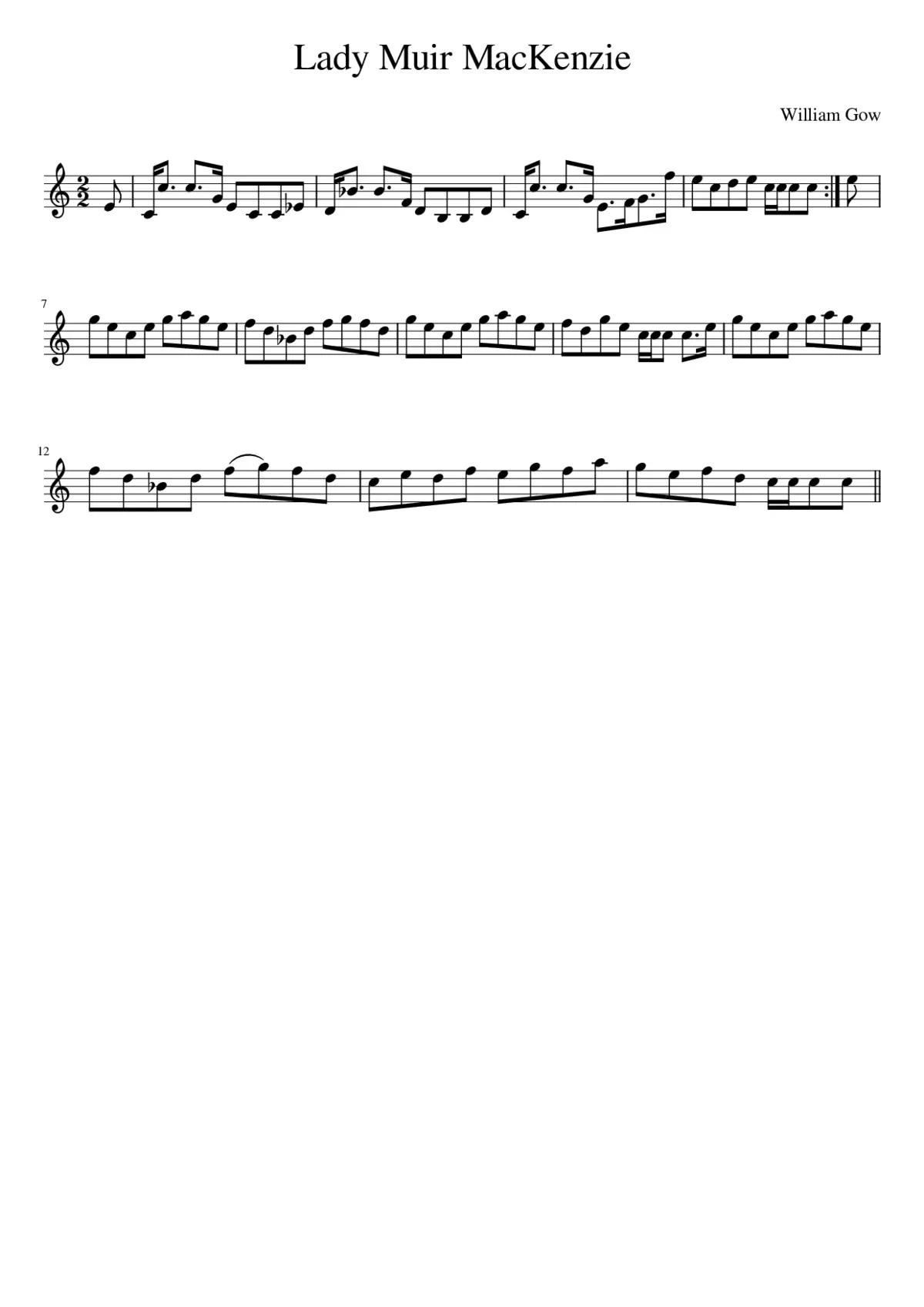 Lady Muir MacKenzie - Page 1