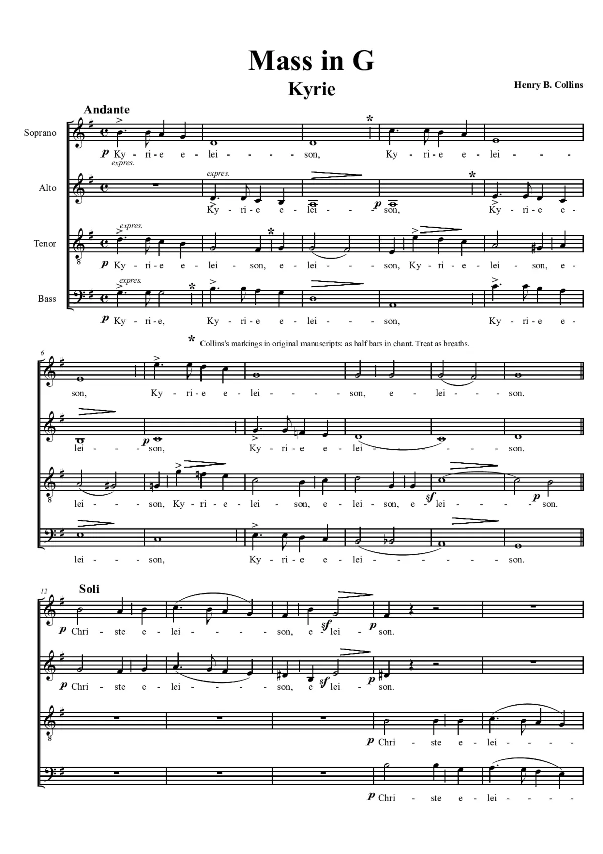 Mass in G - Page 1