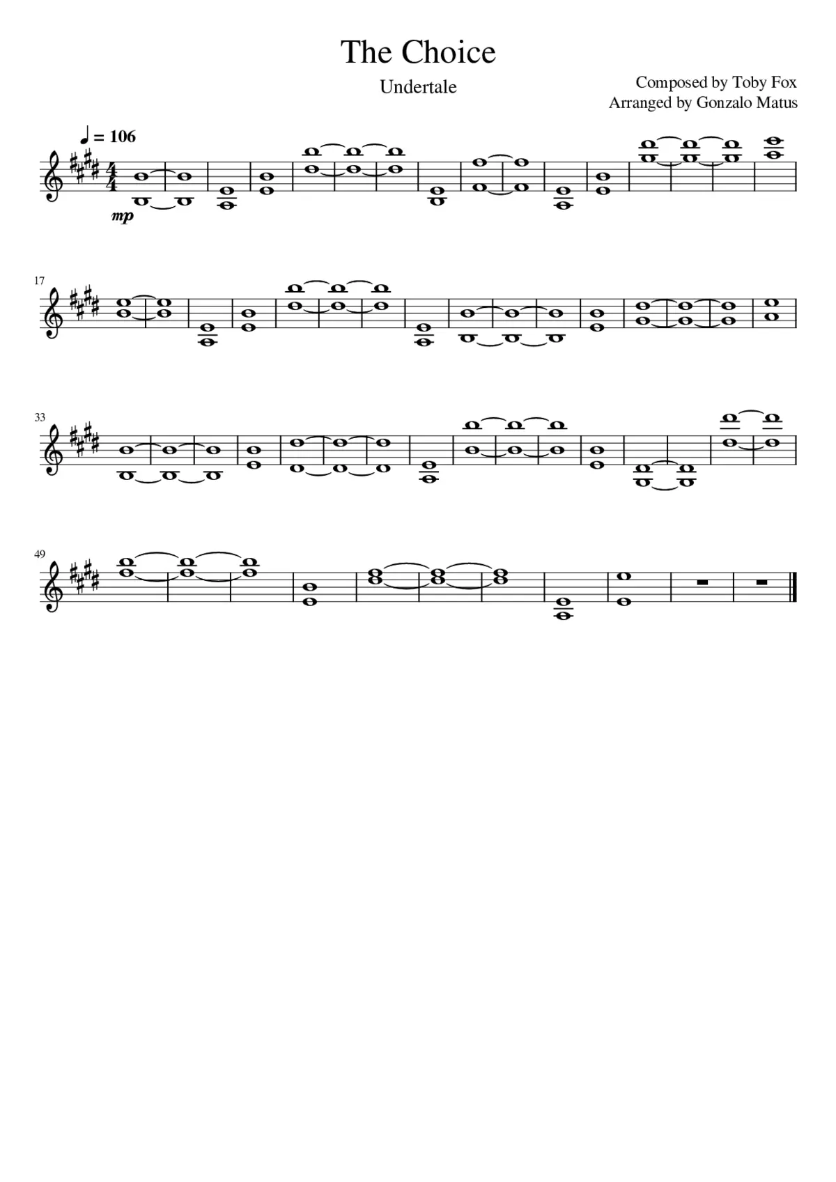 Megalovania - Page 1