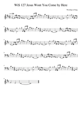 Jesus won't you come by here?