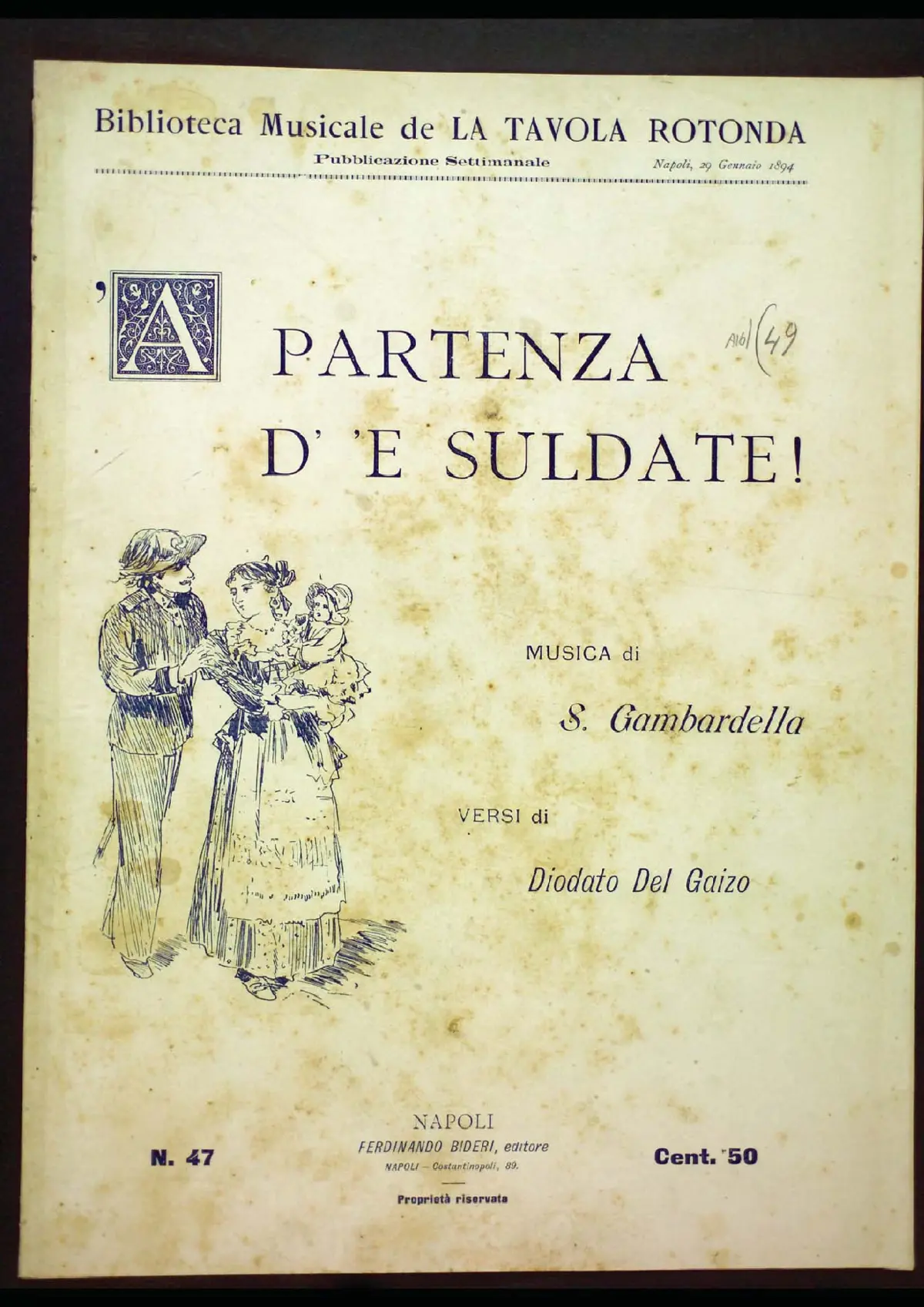 'A partenza d' 'e cungedate - Page 1
