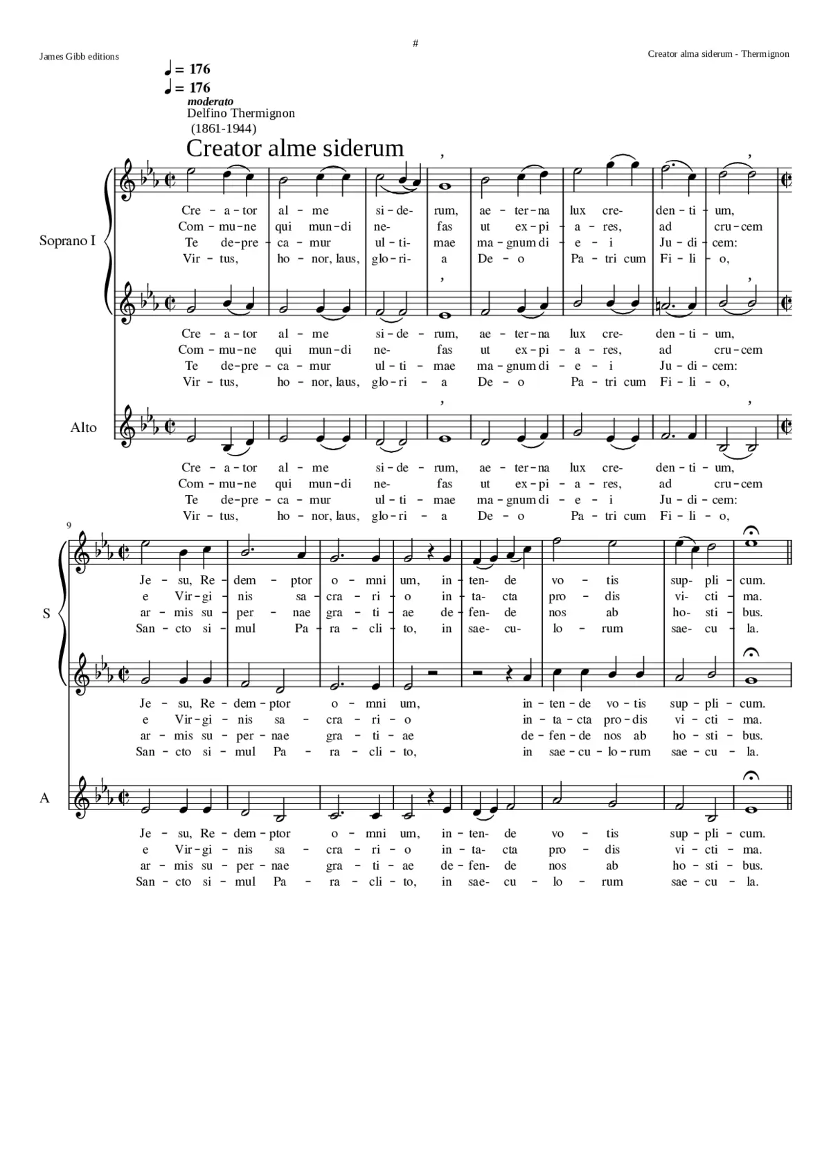 Creator alme siderum - Page 1