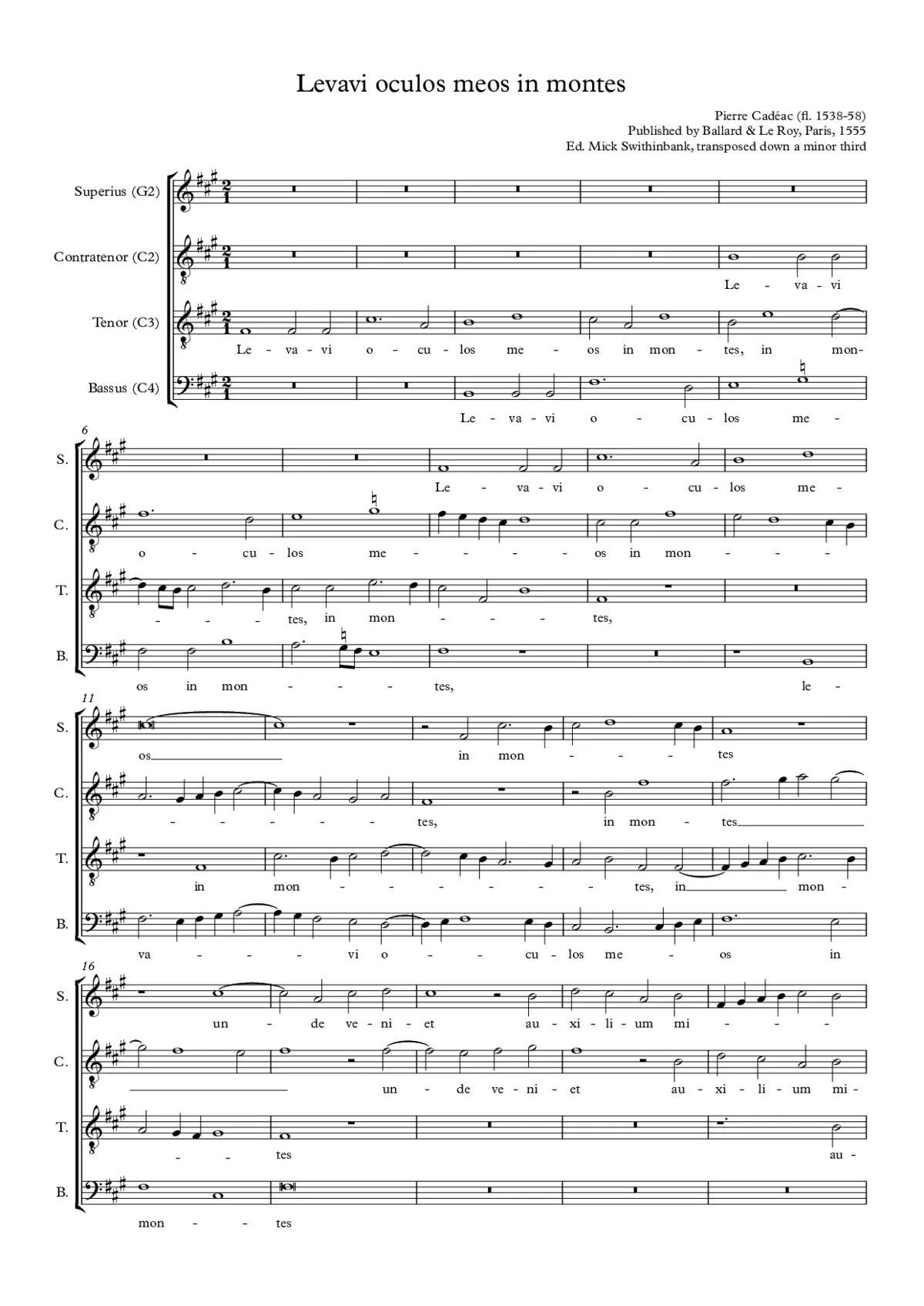 Levavi oculos meos in montes - Page 1