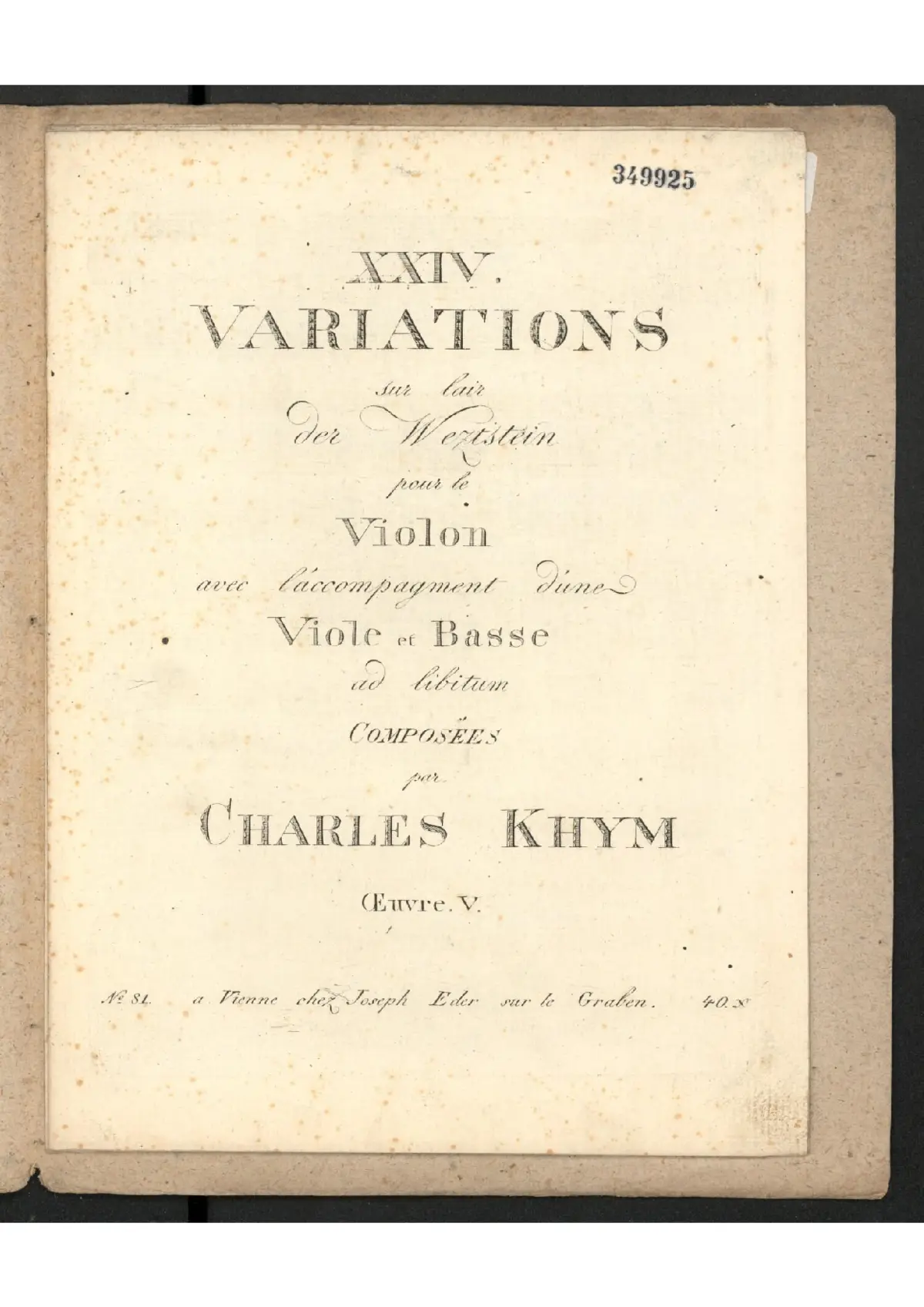 24 Variations on Der Wetzstein - Page 1