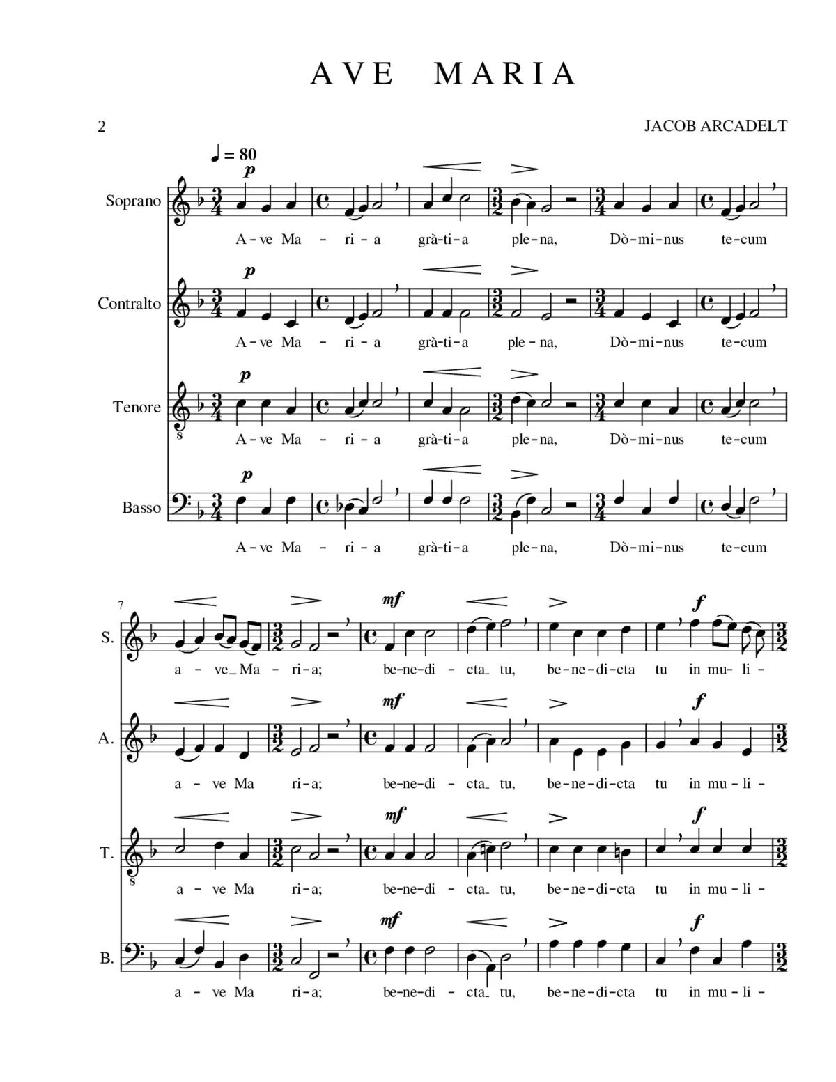 A V E M A R I A 4VOCI - Page 1