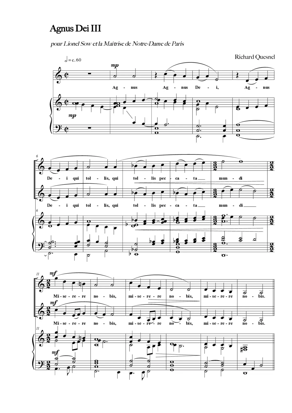 Agnus Dei III - Page 1