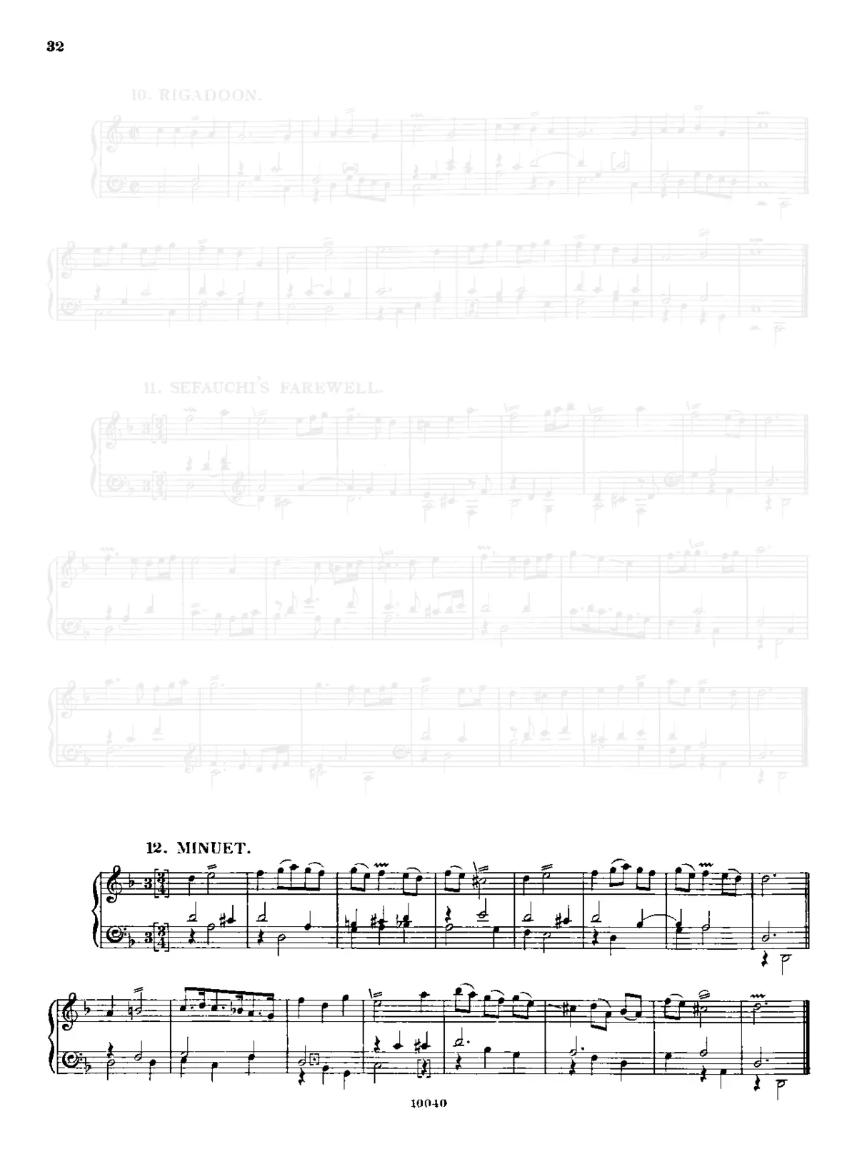 Minuet in D minor - Page 1