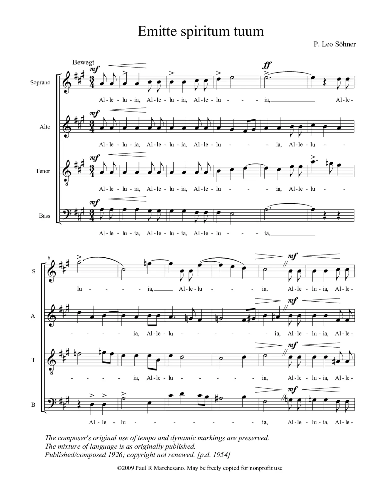 Emitte spiritum tuum - Page 1