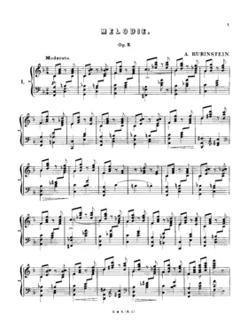 Deux mélodies pour le piano