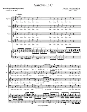 Sanctus in C, BWV 237