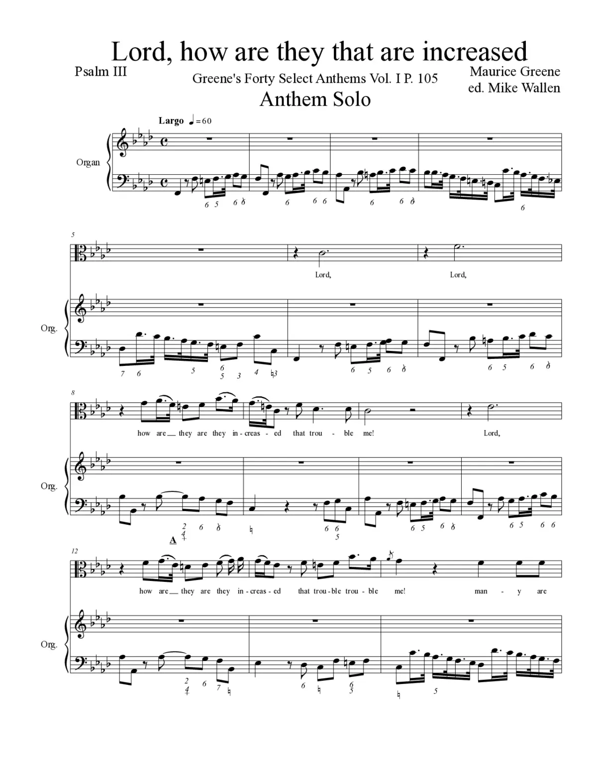 Lord, how are they that are increased - Page 1