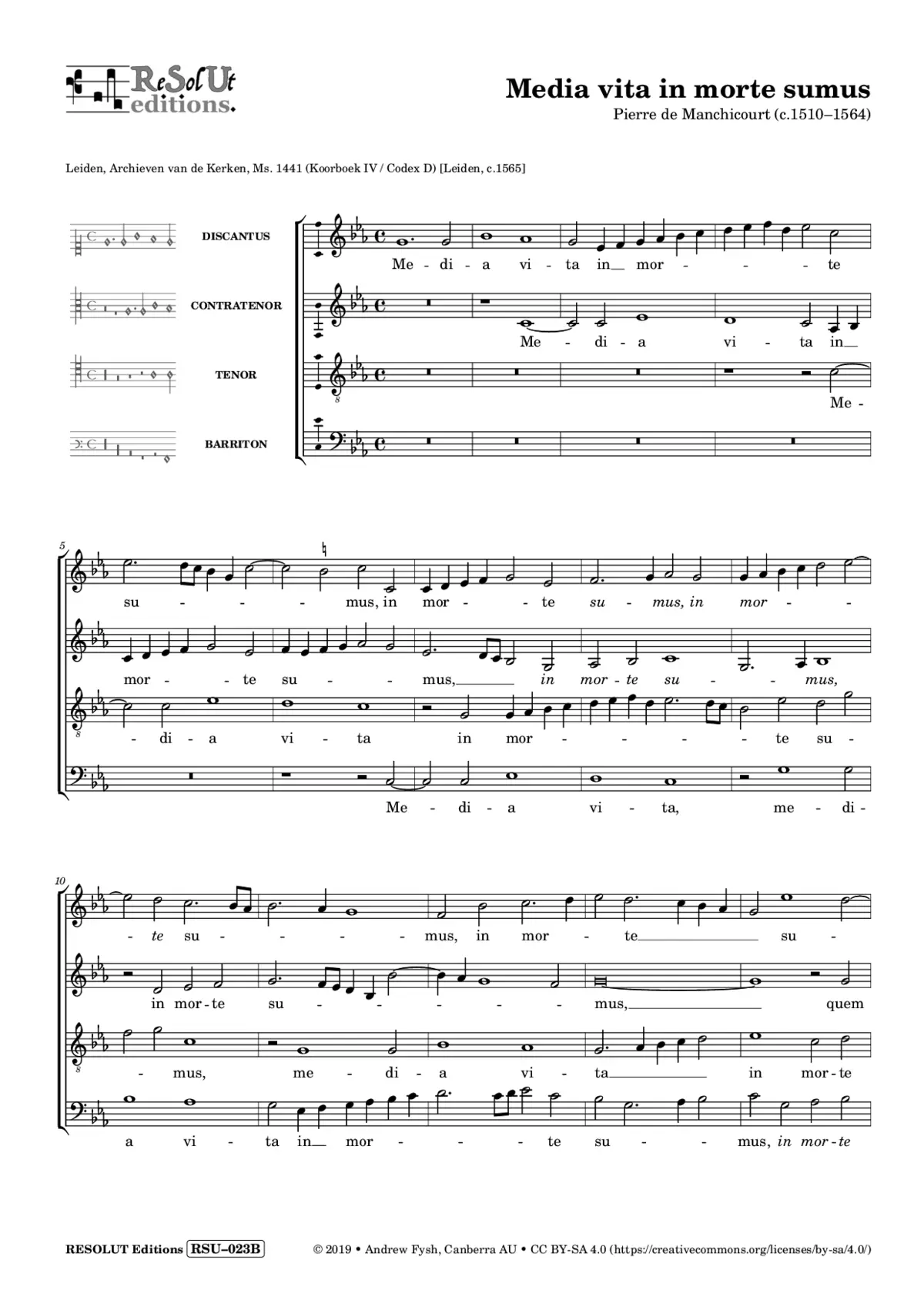 Media vita in morte sumus - Page 1