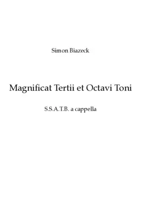 Magnificat Tertii et Octavi Toni