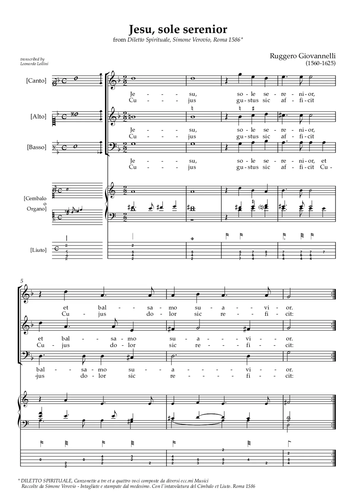 Jesu sole serenior - Page 1