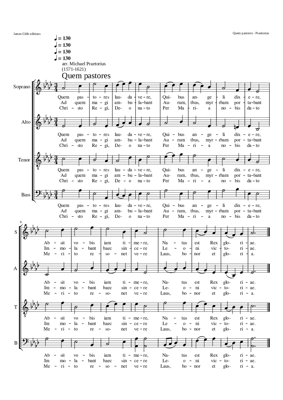 Quem pastores laudavere - Page 1