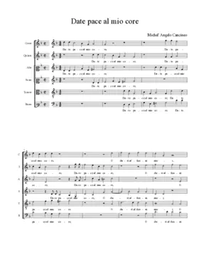 Date pace al mio core