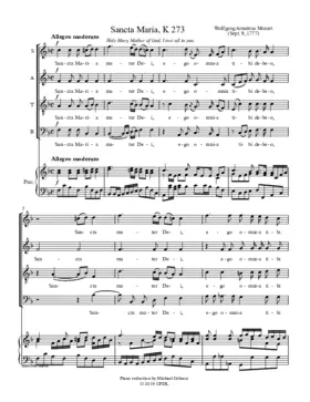 Sancta Maria, mater Dei, KV 273