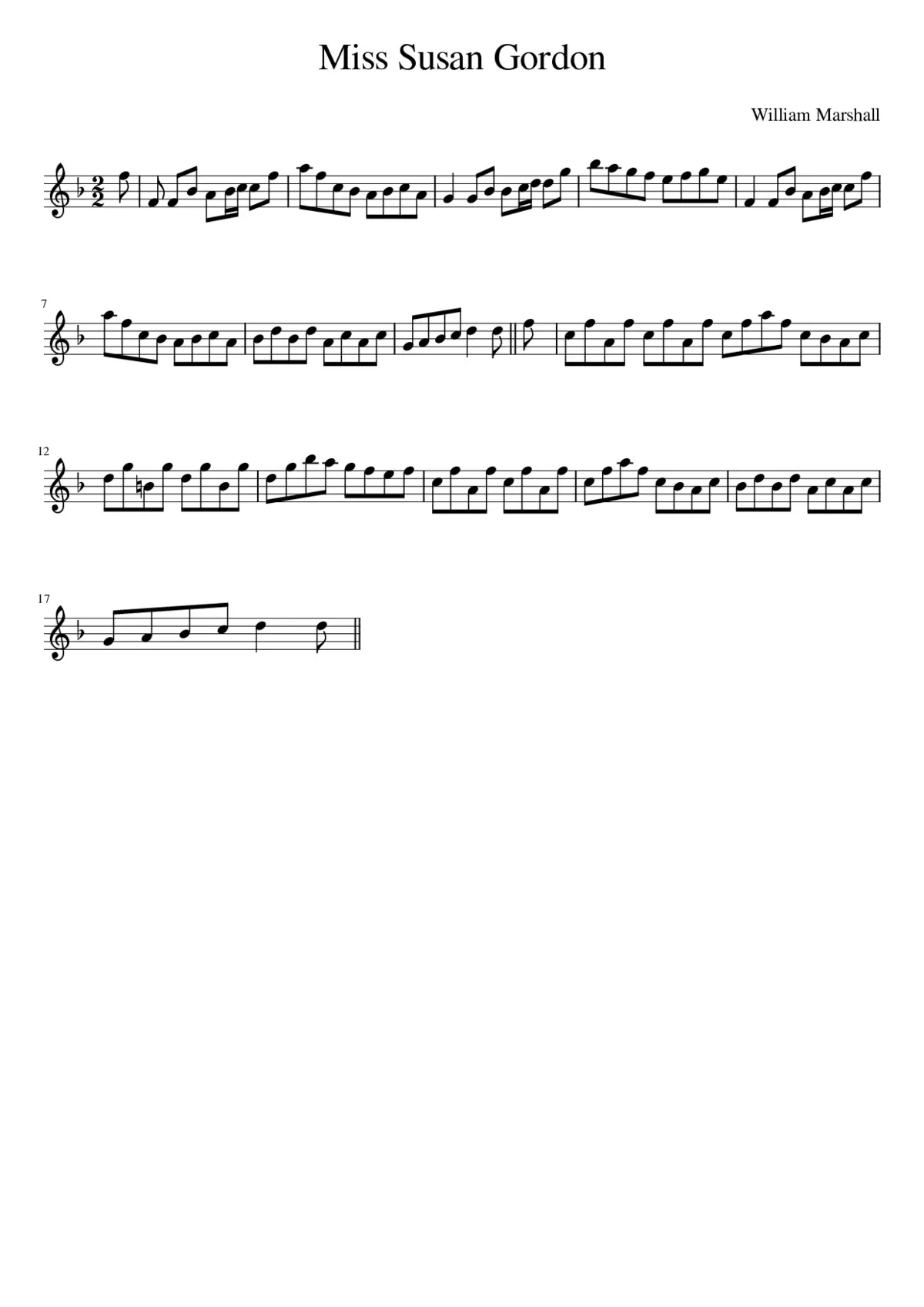 Miss Susan Gordon - Page 1