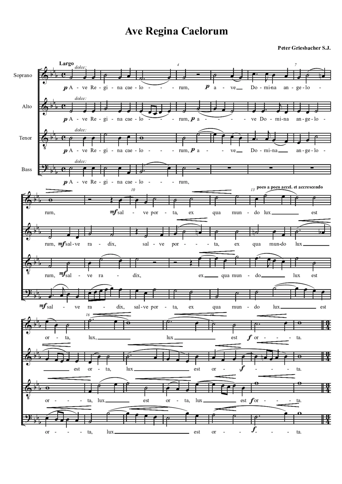 Ave Regina caelorum - Page 1
