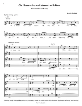 Oh, I have a bonnet trimmed with blue