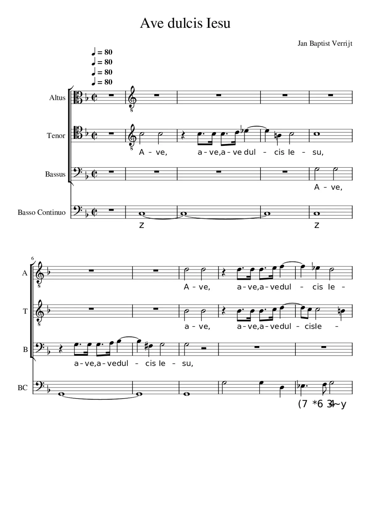 Ave dulcis Iesu - Page 1
