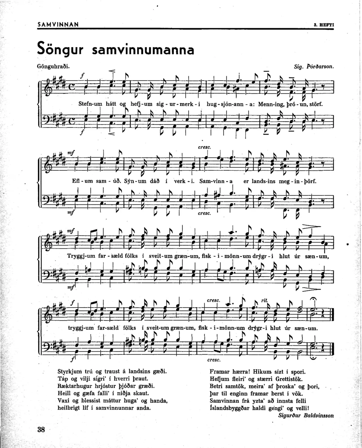 12 Sönglög fyrir karlmannaraddir - Page 1