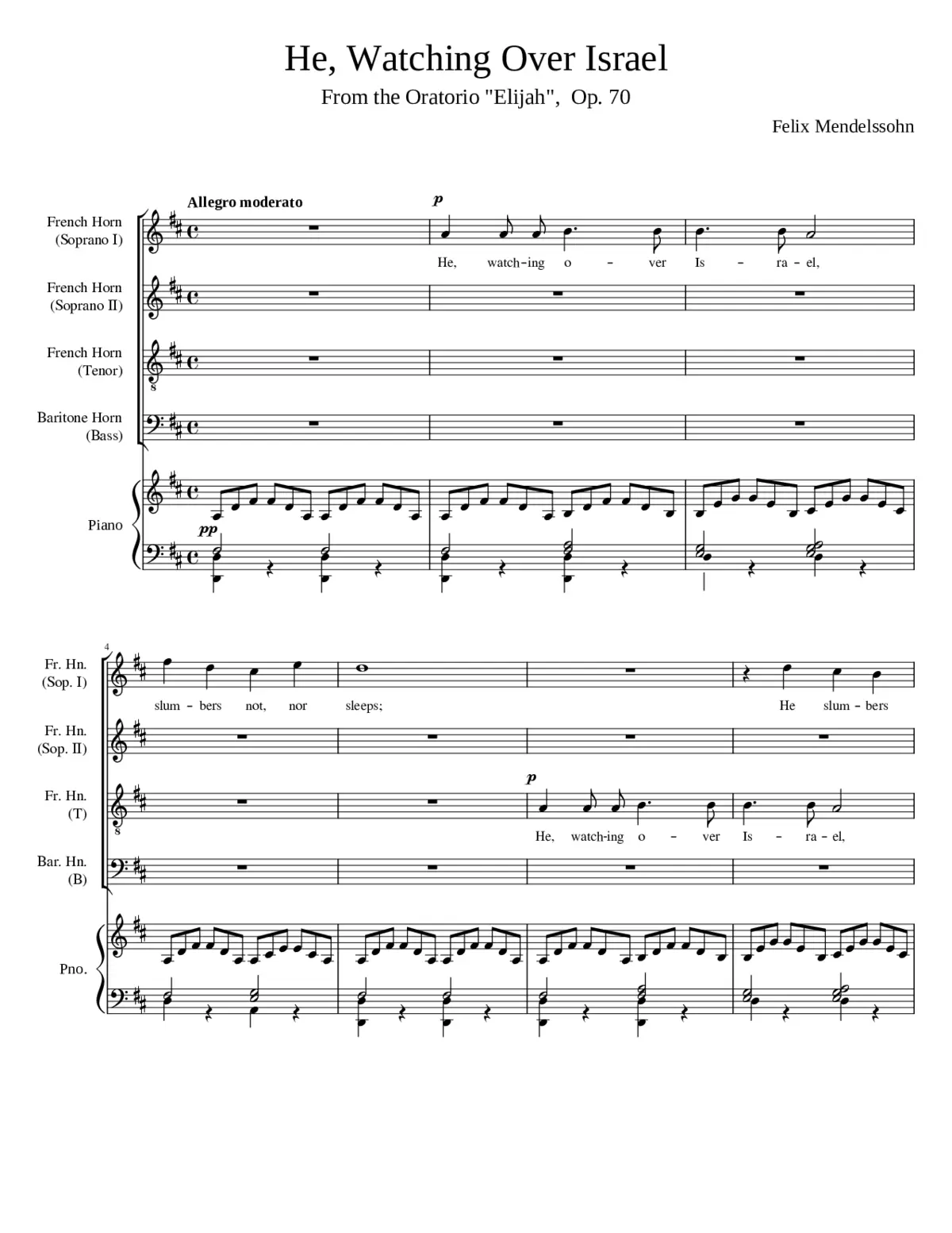 Elijah [Elias] Op. 70 - Page 1