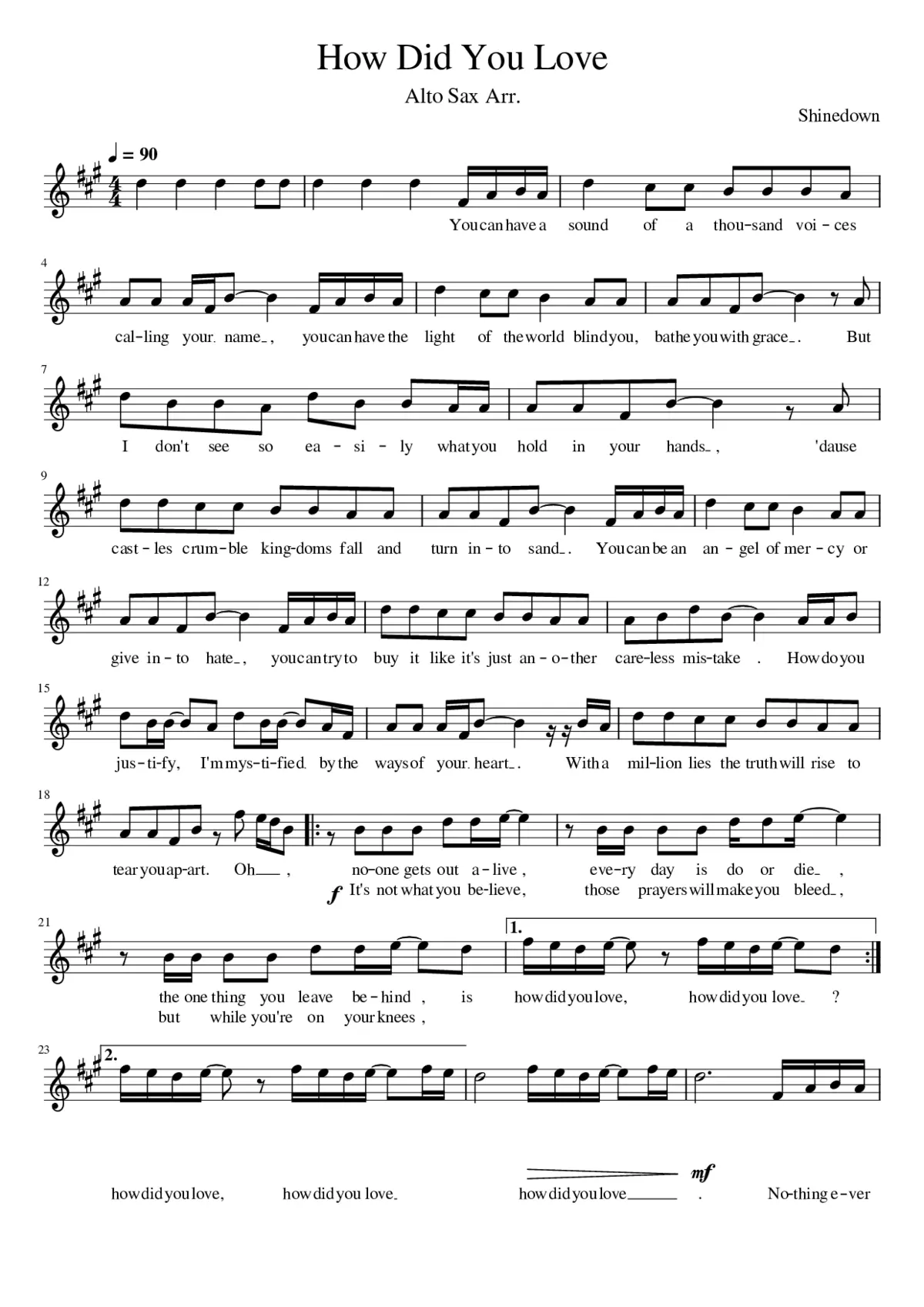 how did you love - Page 1