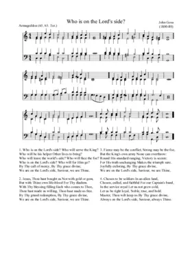 Who is on the Lord's side?