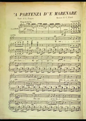 'A partenza d"e marenare