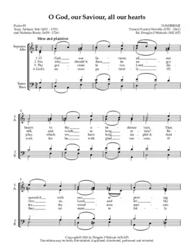 O God, our Saviour, all our hearts