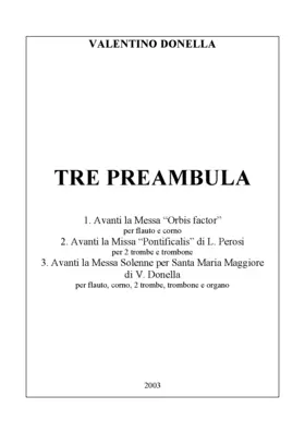 Tre Preambula