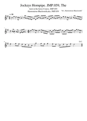 The Jockeys Hornpipe. JMP.059