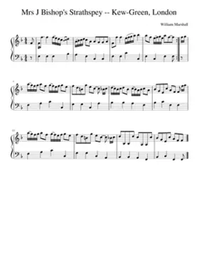 Mrs J Bishop's Strathspey -- Kew-Green London