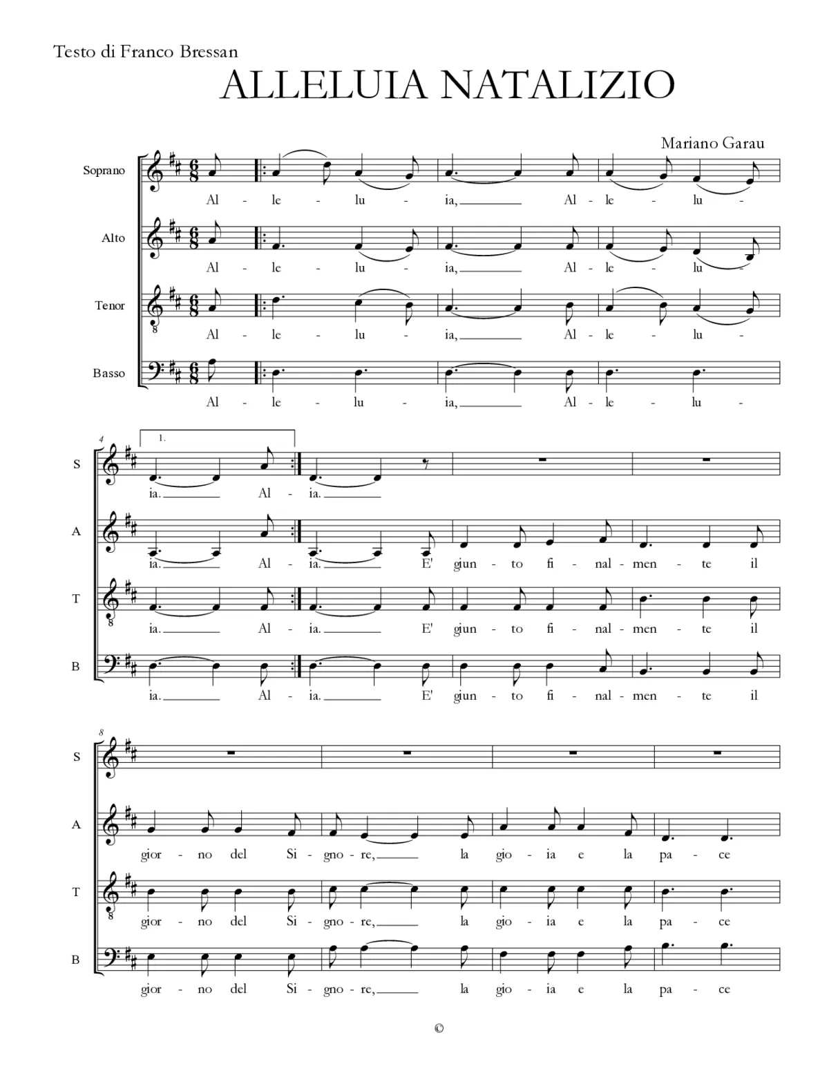 Alleluia natalizio - Page 1