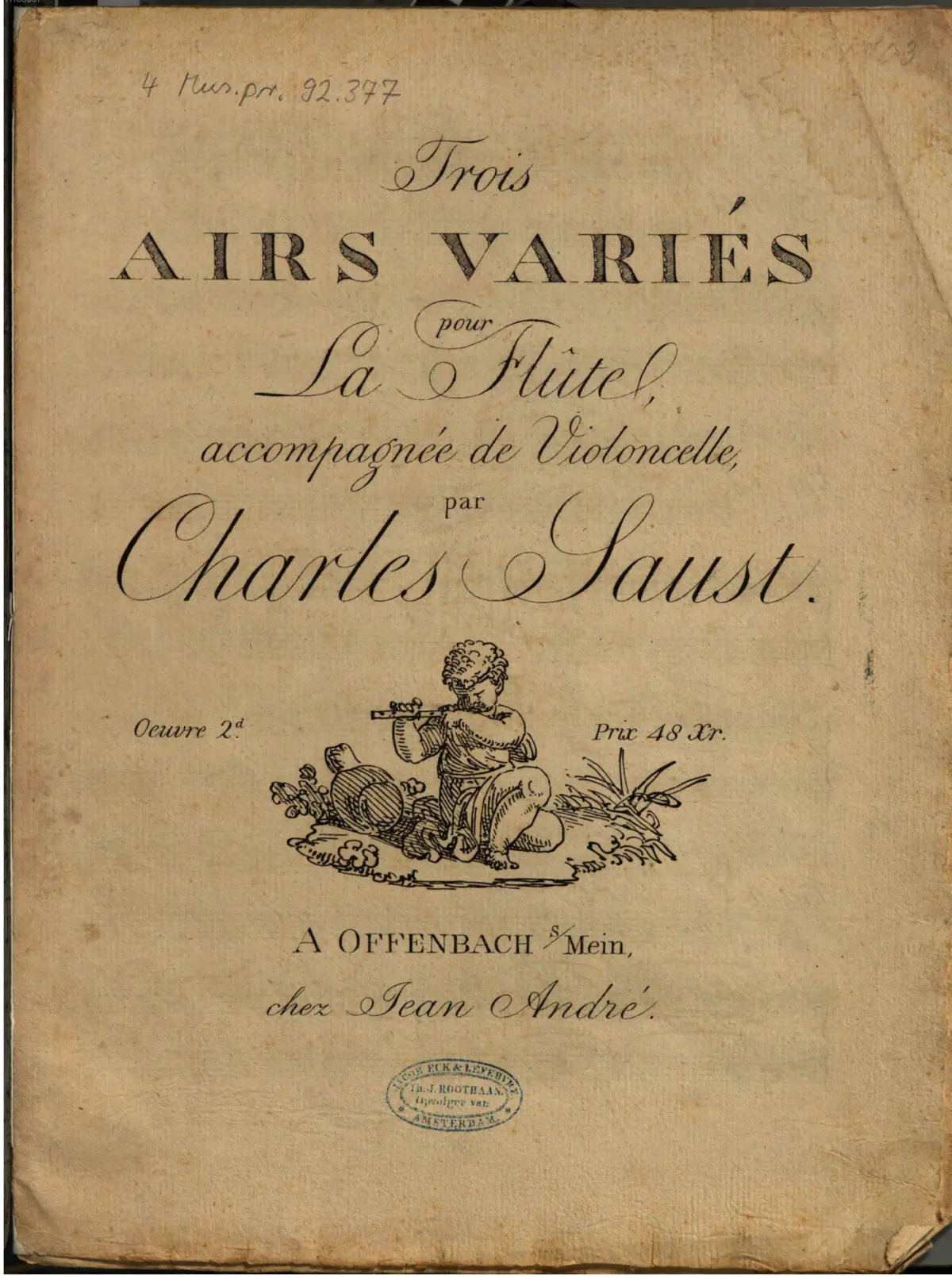 Trois airs variés - Page 1
