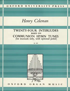 24 Interludes based on Communion Hymn Tunes