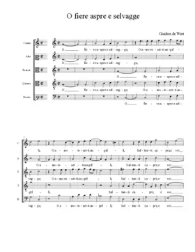 O fiere aspre e selvagge