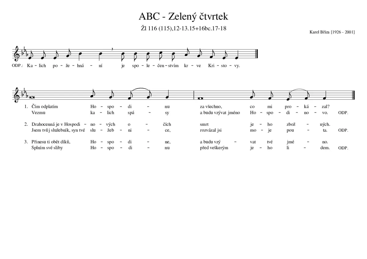 ABC - Zelený čtvrtek - Page 1