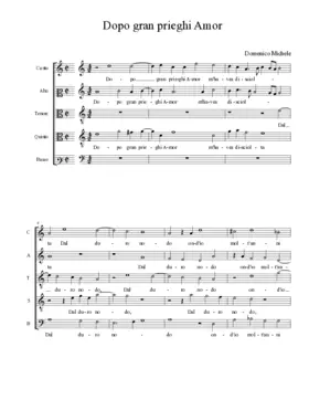 Dopo gran prieghi Amor