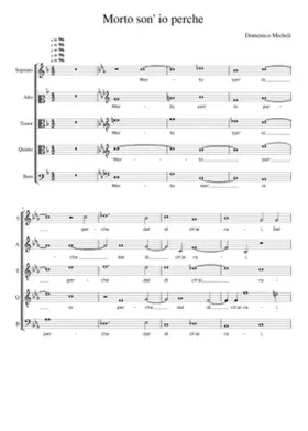 Morto son' io perche