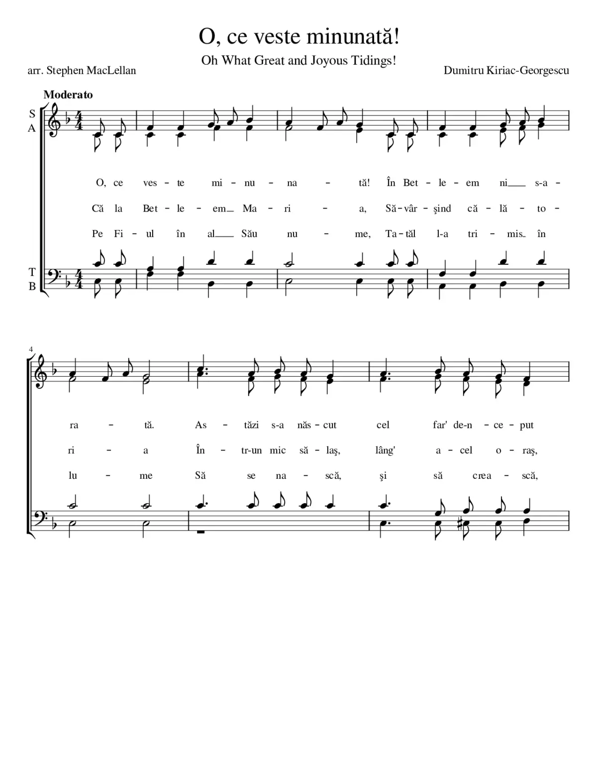 O Ce Veste Minunata - Page 1