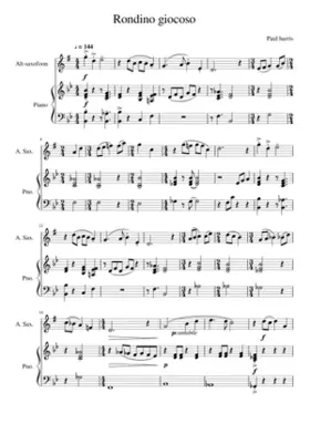 rondino giocoso saxophone + piano